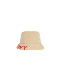 Bob réversible en gabardine de coton avec logo - Honey
