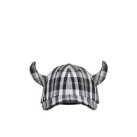 Casquette de baseball Buffle en nylon check avec logo brodé - Grey