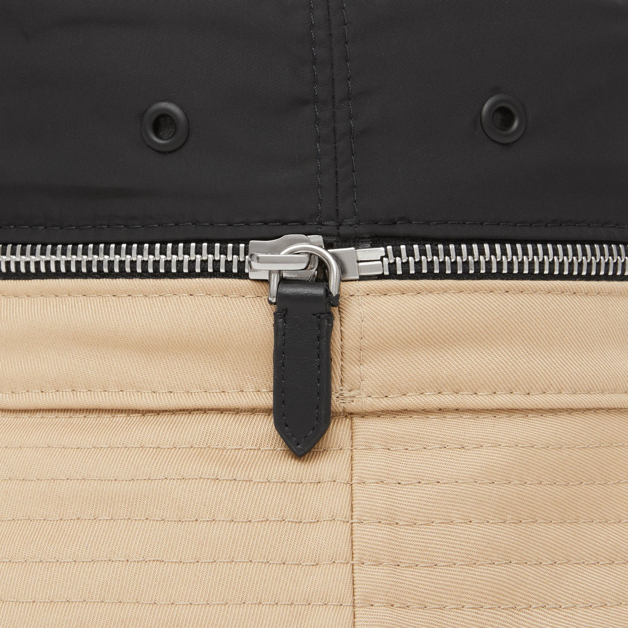 Bob en nylon et sergé de coton avec zip - Soft Fawn