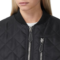 Bomber matelassé en nylon et coton - Black