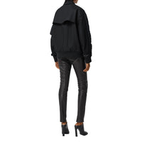 Bomber matelassé en nylon et coton - Black
