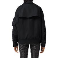 Bomber matelassé en nylon et coton - Black