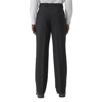 Pantalon de costume ample en mohair et laine - Black