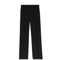 Pantalon de costume ample en mohair et laine - Black