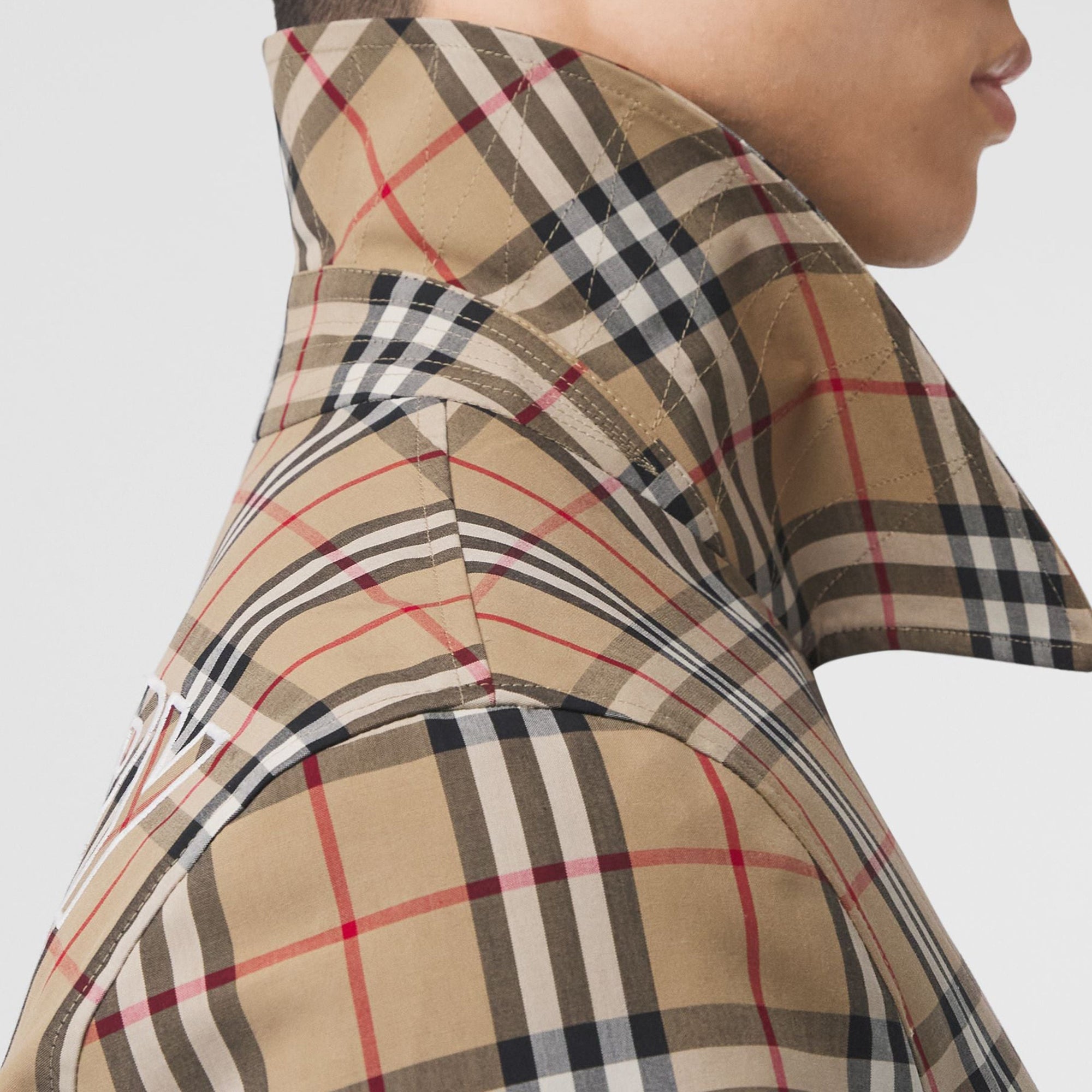 Paletot Vintage check Édition limitée - Archive Beige