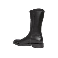 Bottes en cuir avec détail hublot - Black
