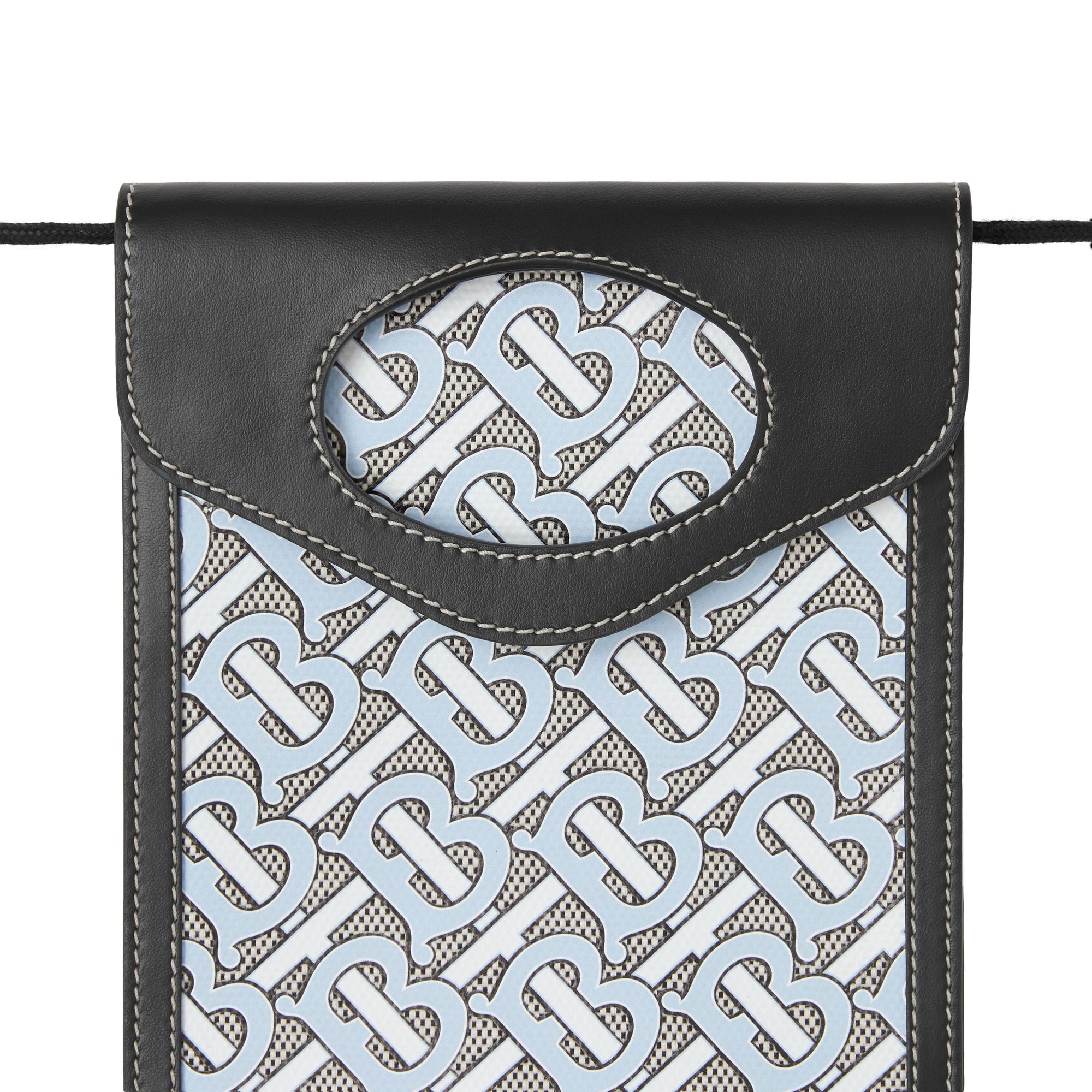 Étui pour téléphone Pocket en cuir et toile Monogram - Baby Blue