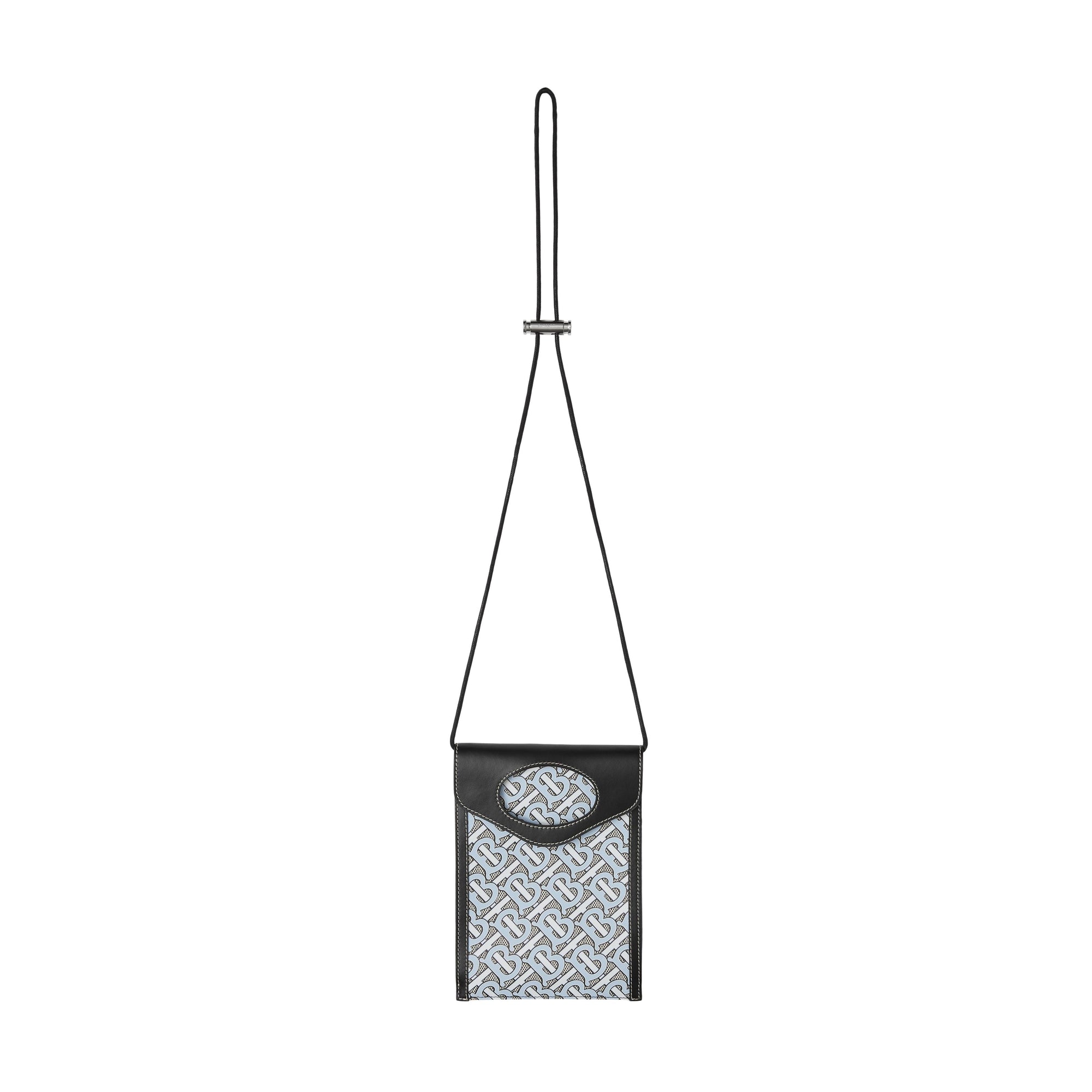 Étui pour téléphone Pocket en cuir et toile Monogram - Baby Blue