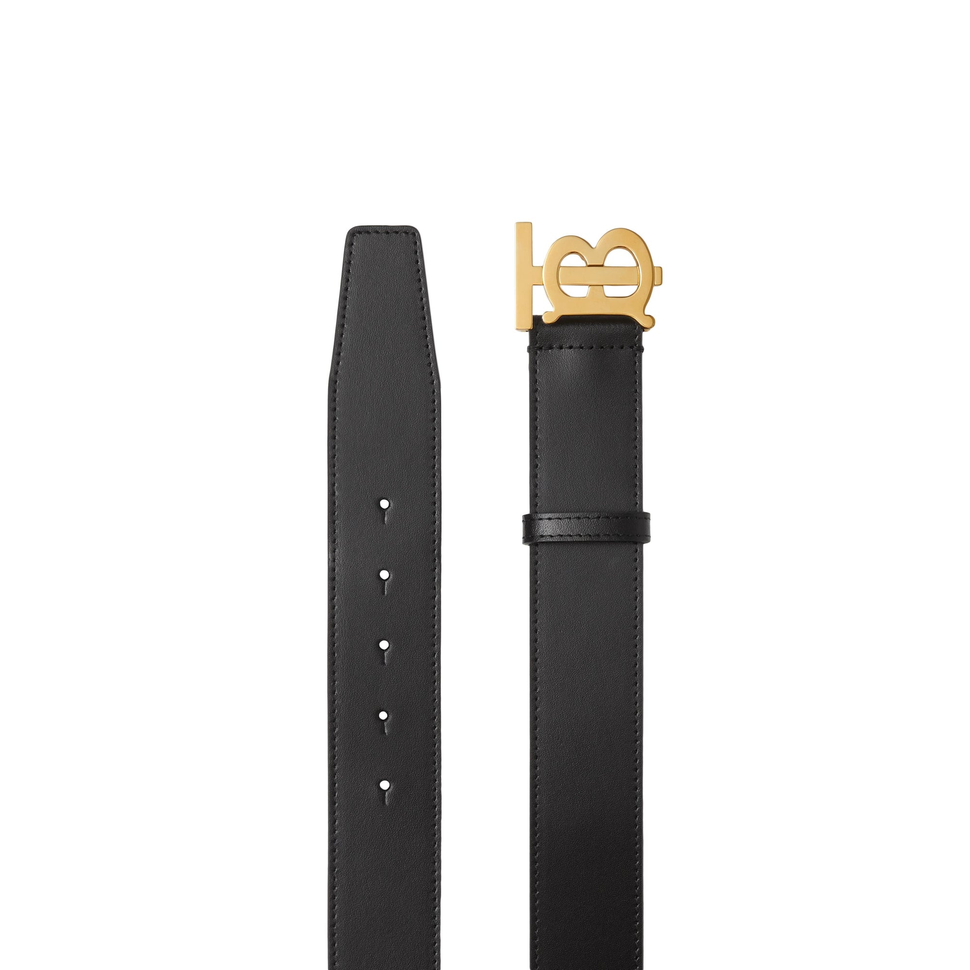 Ceinture en cuir Monogram - Black