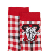 Chaussettes en coton stretch technique Monogram - Red