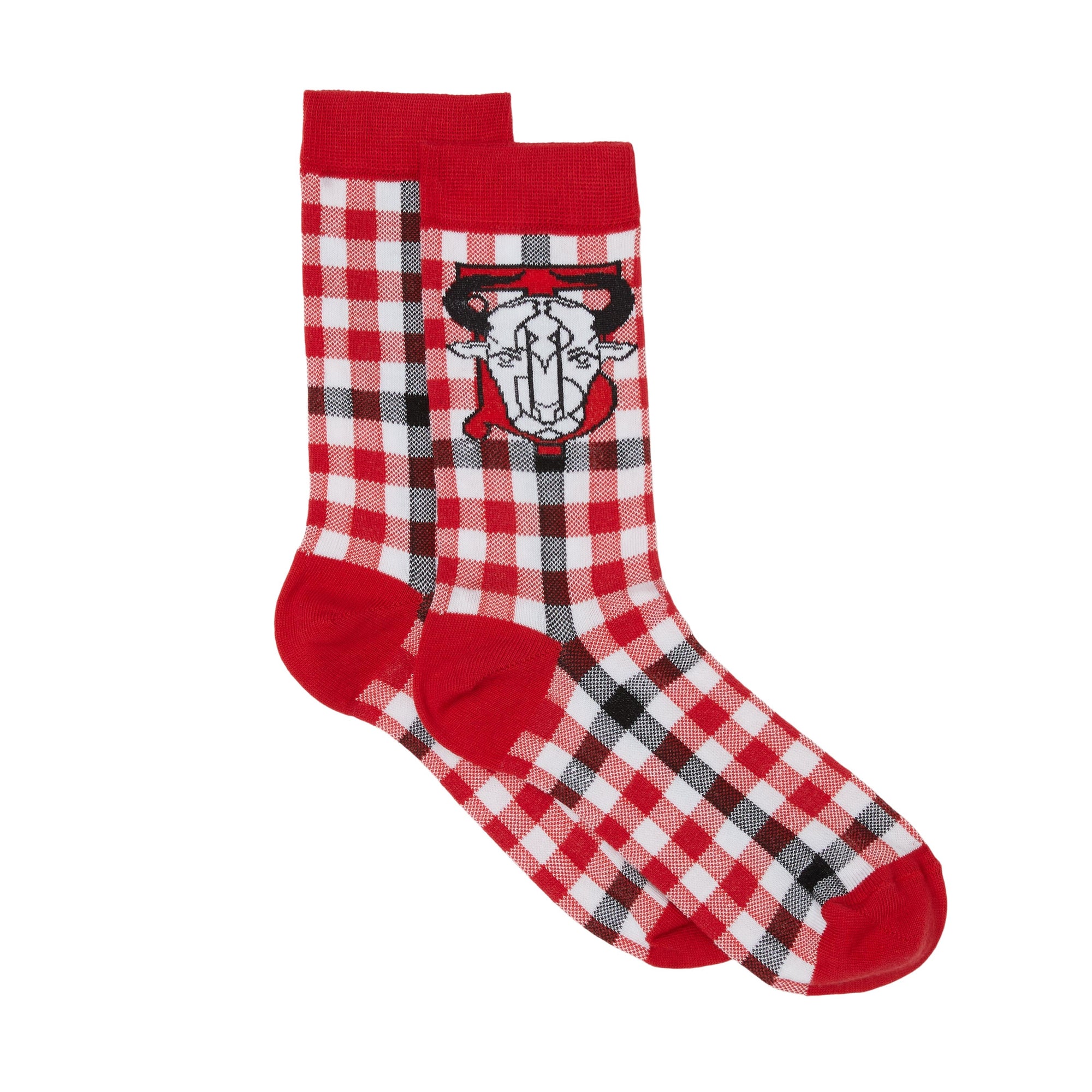 Chaussettes en coton stretch technique Monogram - Red