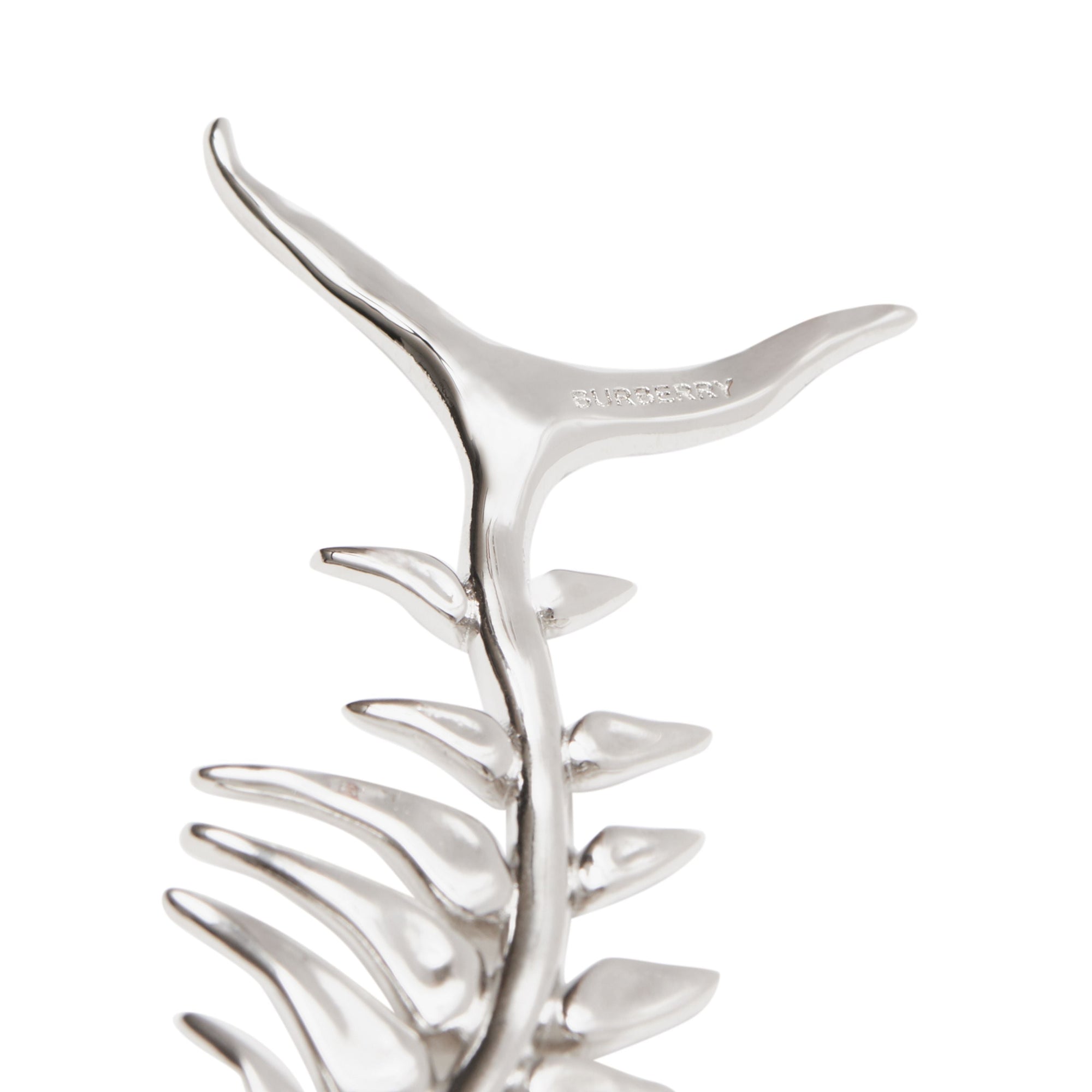 Boucles d'oreilles plaquées palladium avec fossile marin - Palladio
