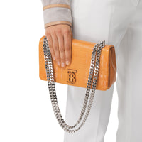Petit sac Lola matelassé en cuir - Pale Orange