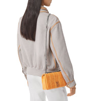 Petit sac Lola matelassé en cuir - Pale Orange
