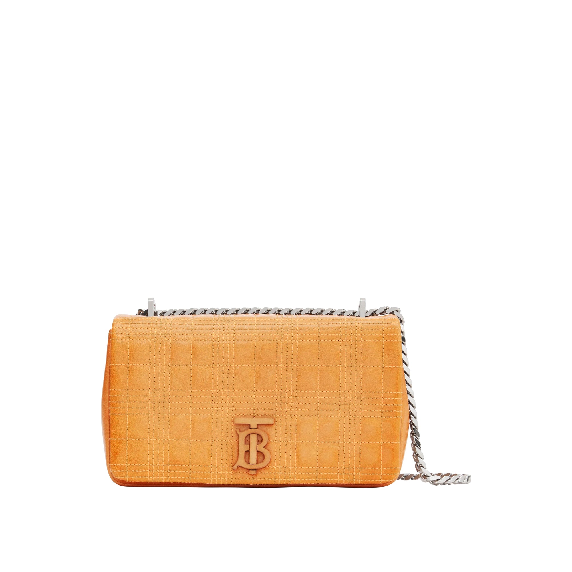 Petit sac Lola matelassé en cuir - Pale Orange