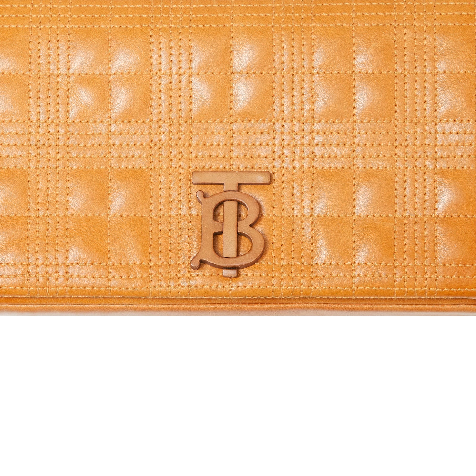 Petit sac Lola matelassé en cuir - Pale Orange