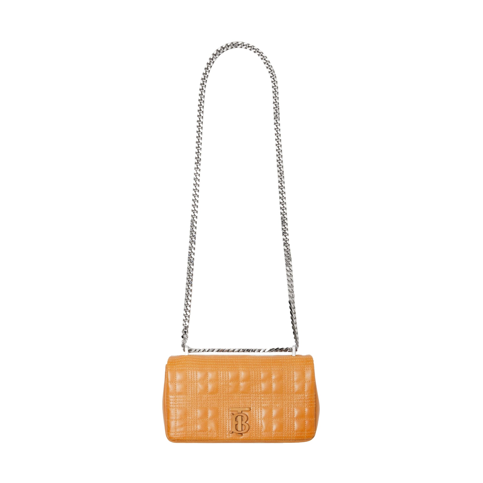 Petit sac Lola matelassé en cuir - Pale Orange
