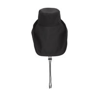 Chapeau de pêcheur en coton caoutchouté surpiqué - Black