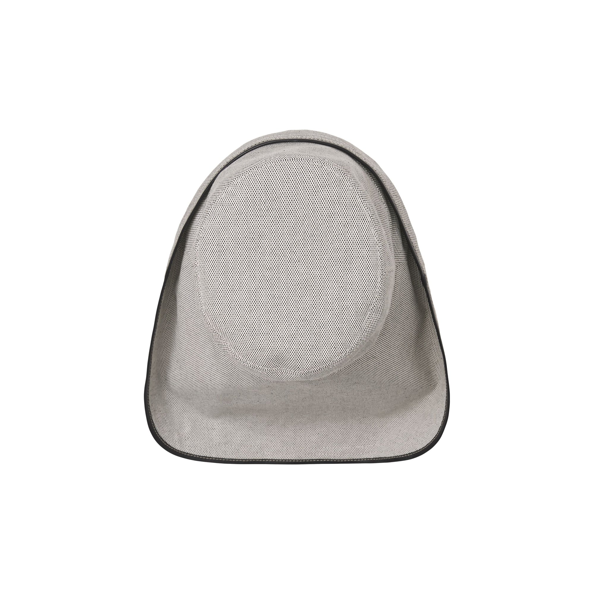 Chapeau de pêcheur en toile de coton avec logo - Black & White