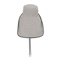 Chapeau de pêcheur en toile de coton avec logo - Black & White