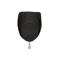 Chapeau de pêcheur en coton caoutchouté avec logo - Black