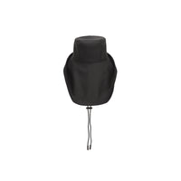 Chapeau de pêcheur en coton caoutchouté avec logo - Black