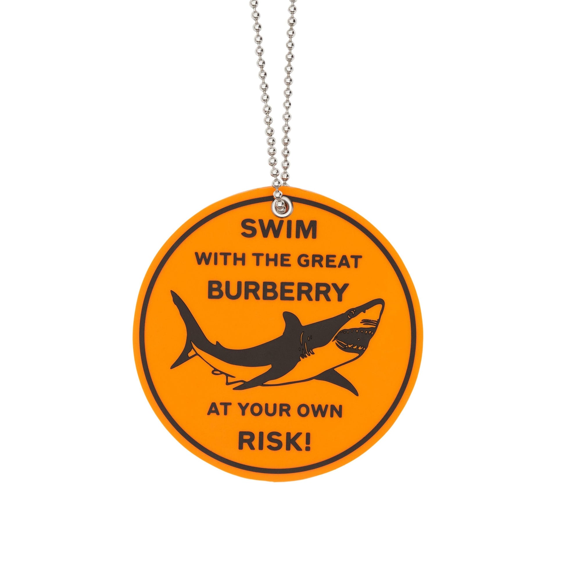 Collier à motif requin en caoutchouc - Palladio & Orange