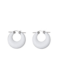 Créoles en cuir avec clou - Palladio & White