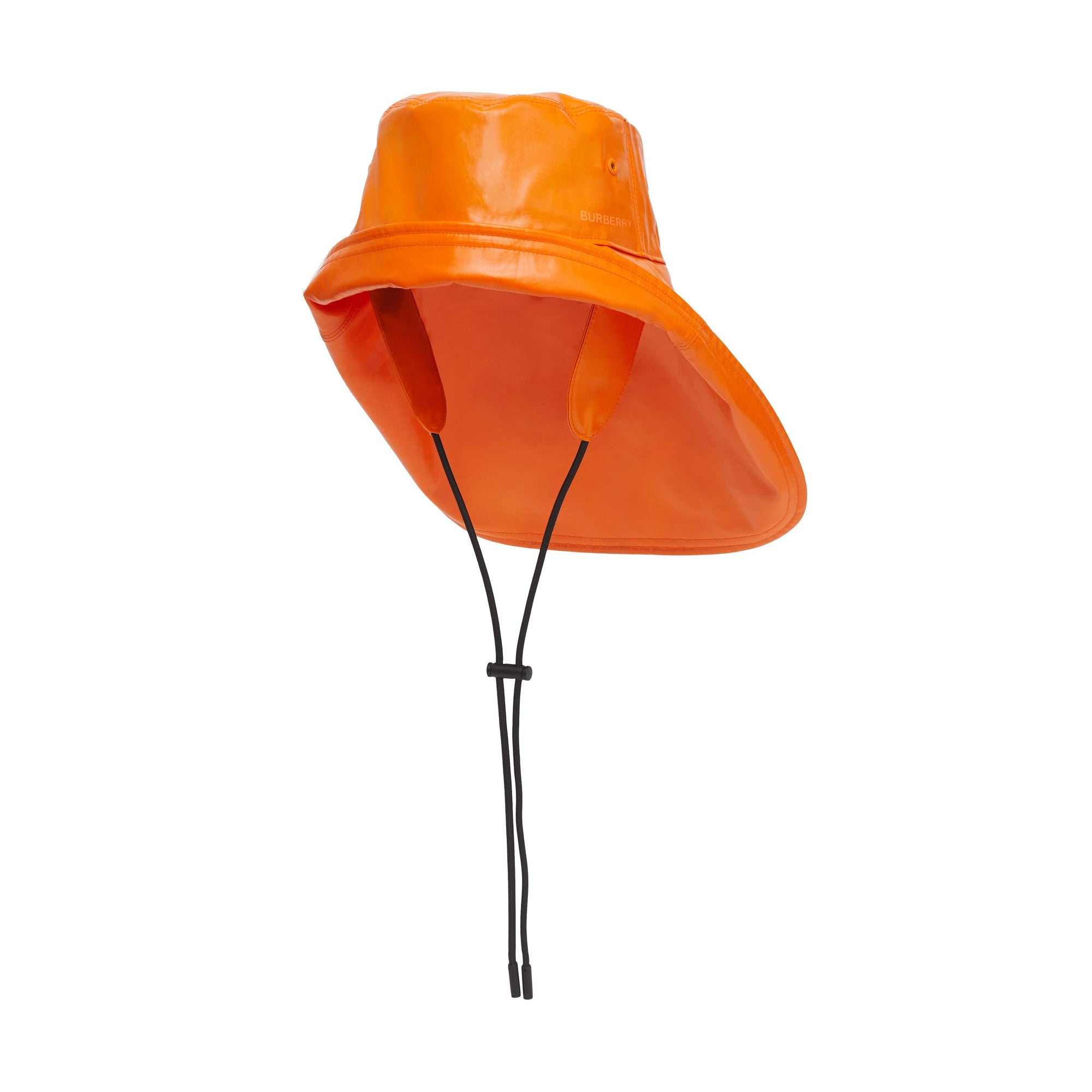 Chapeau de pêcheur en coton caoutchouté avec logo - Deep Orange