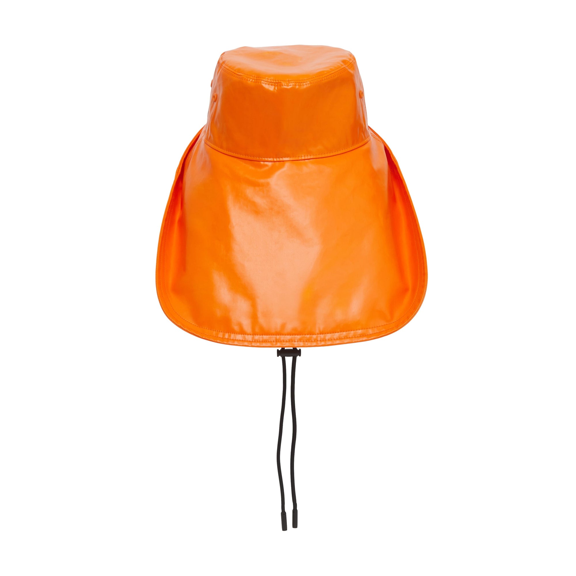 Chapeau de pêcheur en coton caoutchouté avec logo - Deep Orange