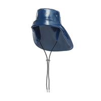 Chapeau de pêcheur en coton caoutchouté avec logo - Ink Blue