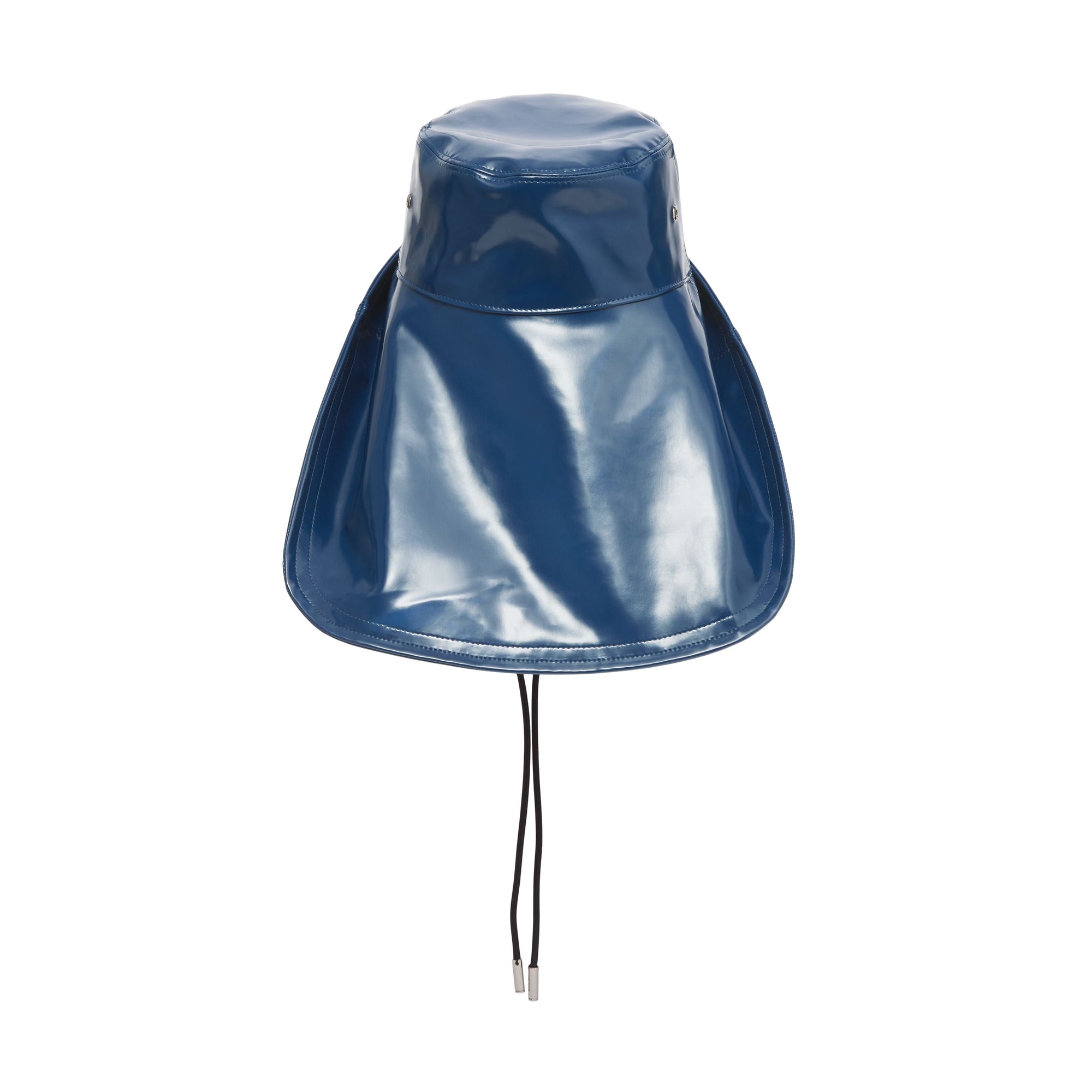 Chapeau de pêcheur en coton caoutchouté avec logo - Ink Blue