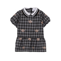 Robe manches bouffantes imprimé Thomas Bear - Black & White