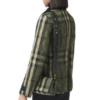 Petit sac à bandoulière en toile check - Military Green