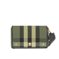Petit sac à bandoulière en toile check - Military Green