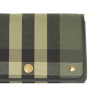Petit sac à bandoulière en toile check - Military Green