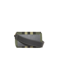 Petit sac à bandoulière en toile check - Military Green