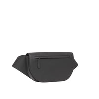 Grand sac banane Olympia en cuir grainé - Black