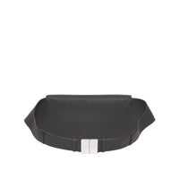 Grand sac banane Olympia en cuir grainé - Black