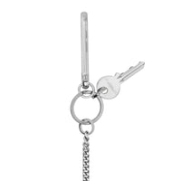 Porte-clés à chaîne plaqué palladium - Palladio