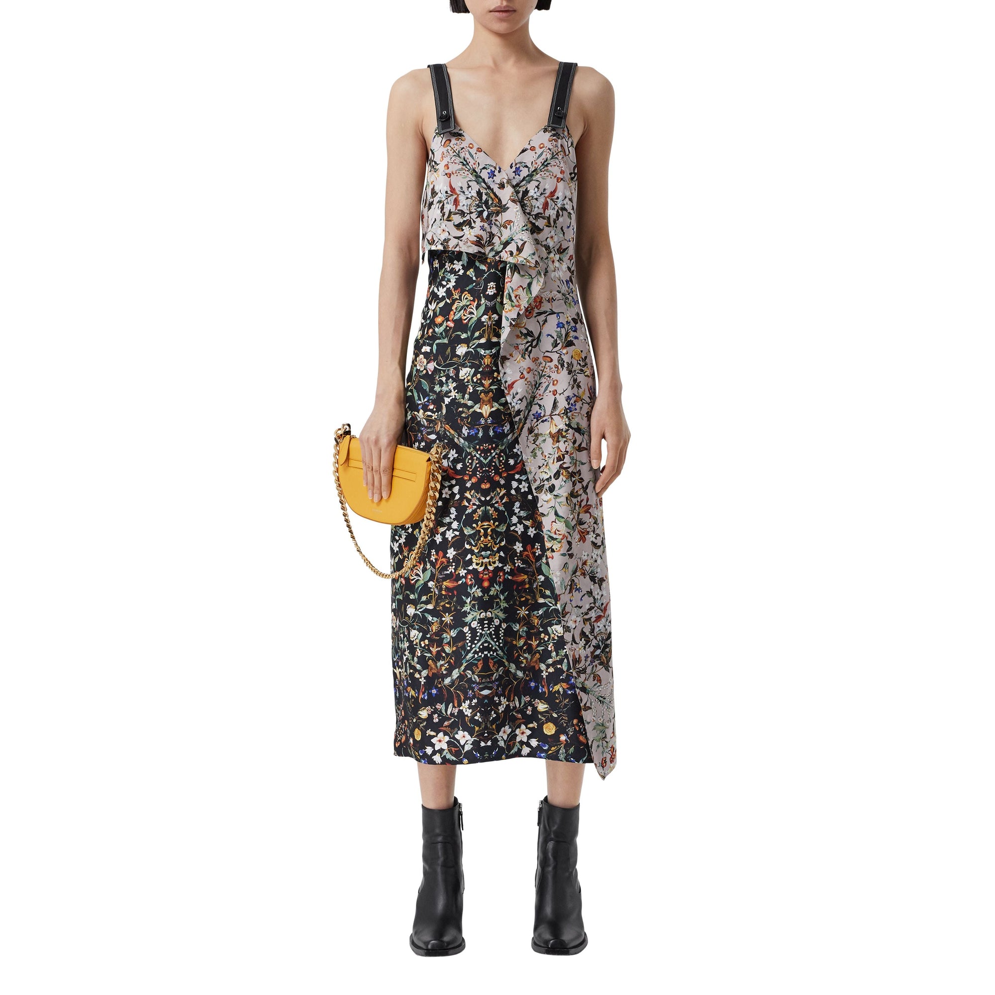 Mini sac Olympia zippé en cuir - Marigold