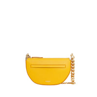 Mini sac Olympia zippé en cuir - Marigold