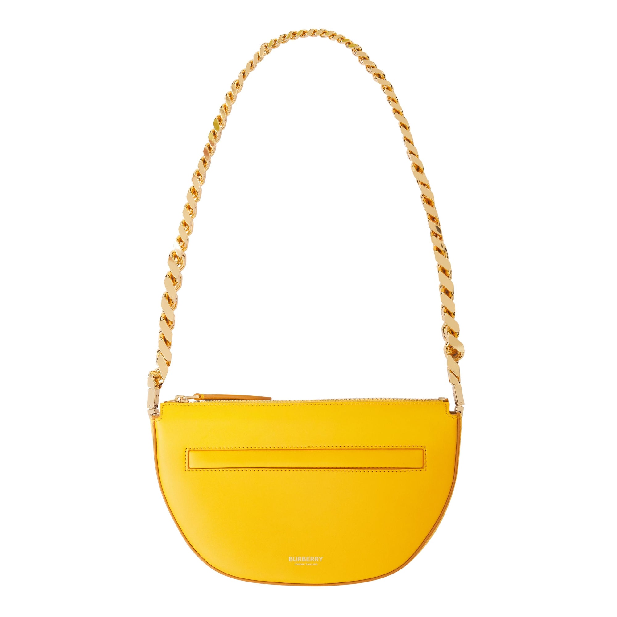 Mini sac Olympia zippé en cuir - Marigold