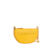 Mini sac Olympia zippé en cuir - Marigold