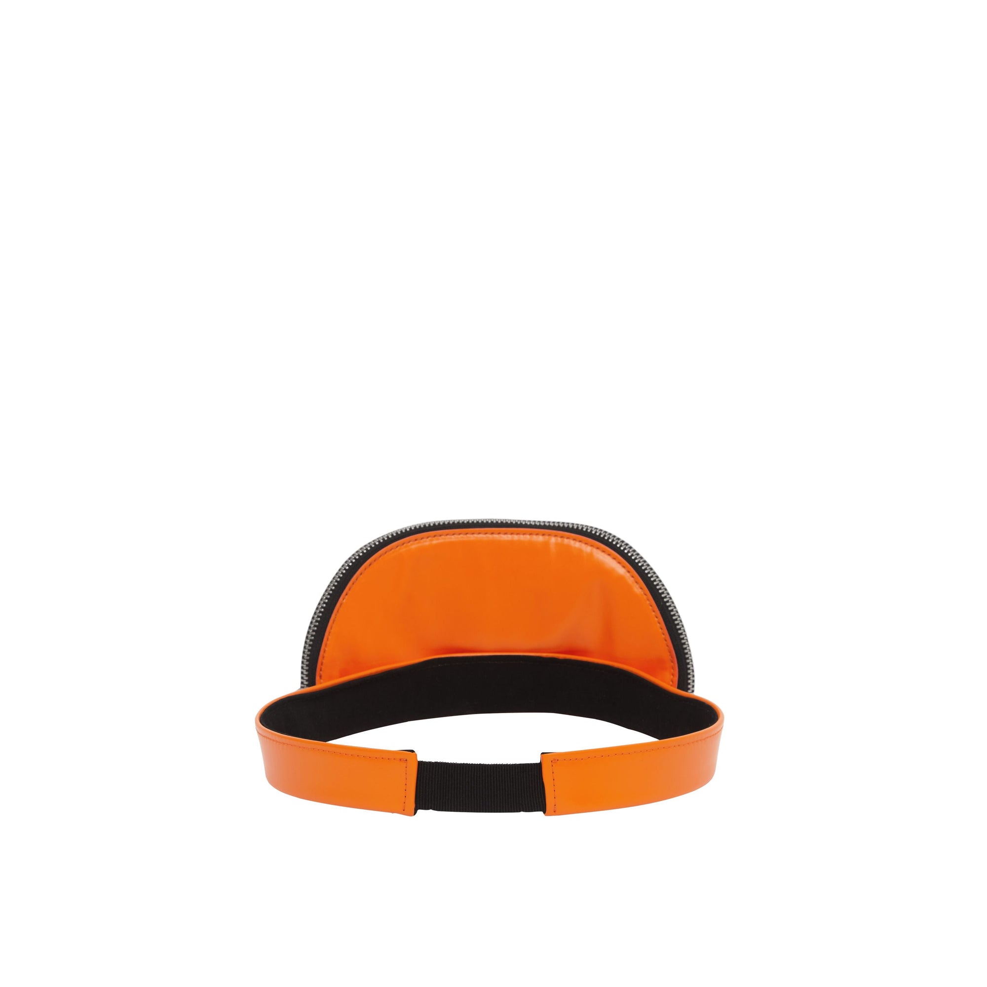 Visière en coton caoutchouté avec poche zippée amovible - Bright Orange