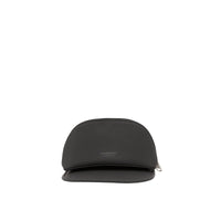 Visière en coton caoutchouté avec poche zippée amovible - Black