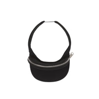Visière en néoprène avec poche zippée amovible - Black