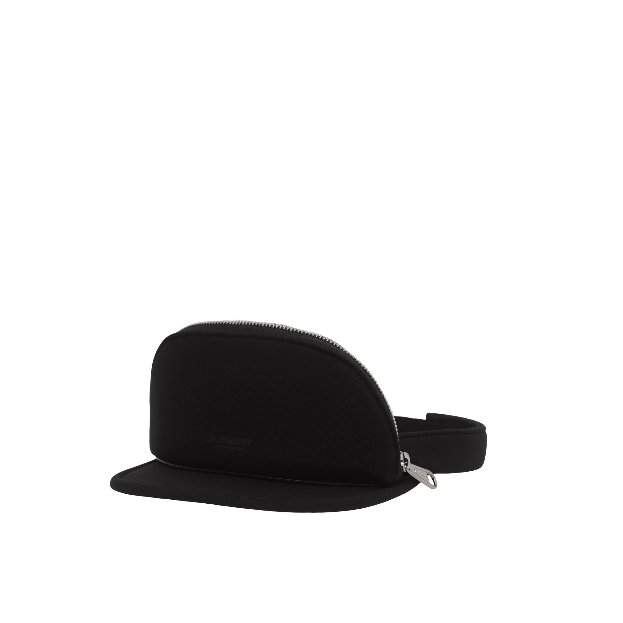 Visière en néoprène avec poche zippée amovible - Black