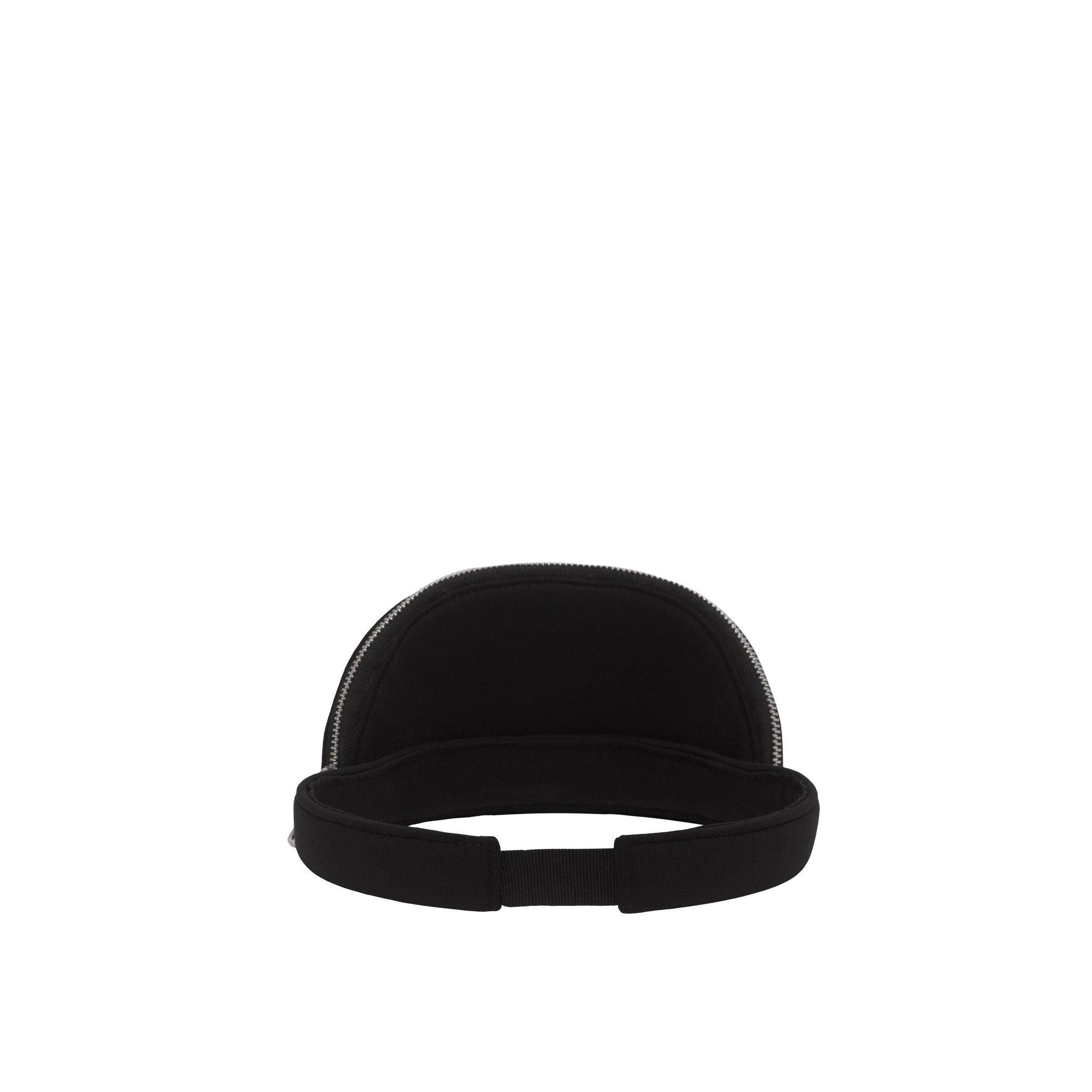 Visière en néoprène avec poche zippée amovible - Black