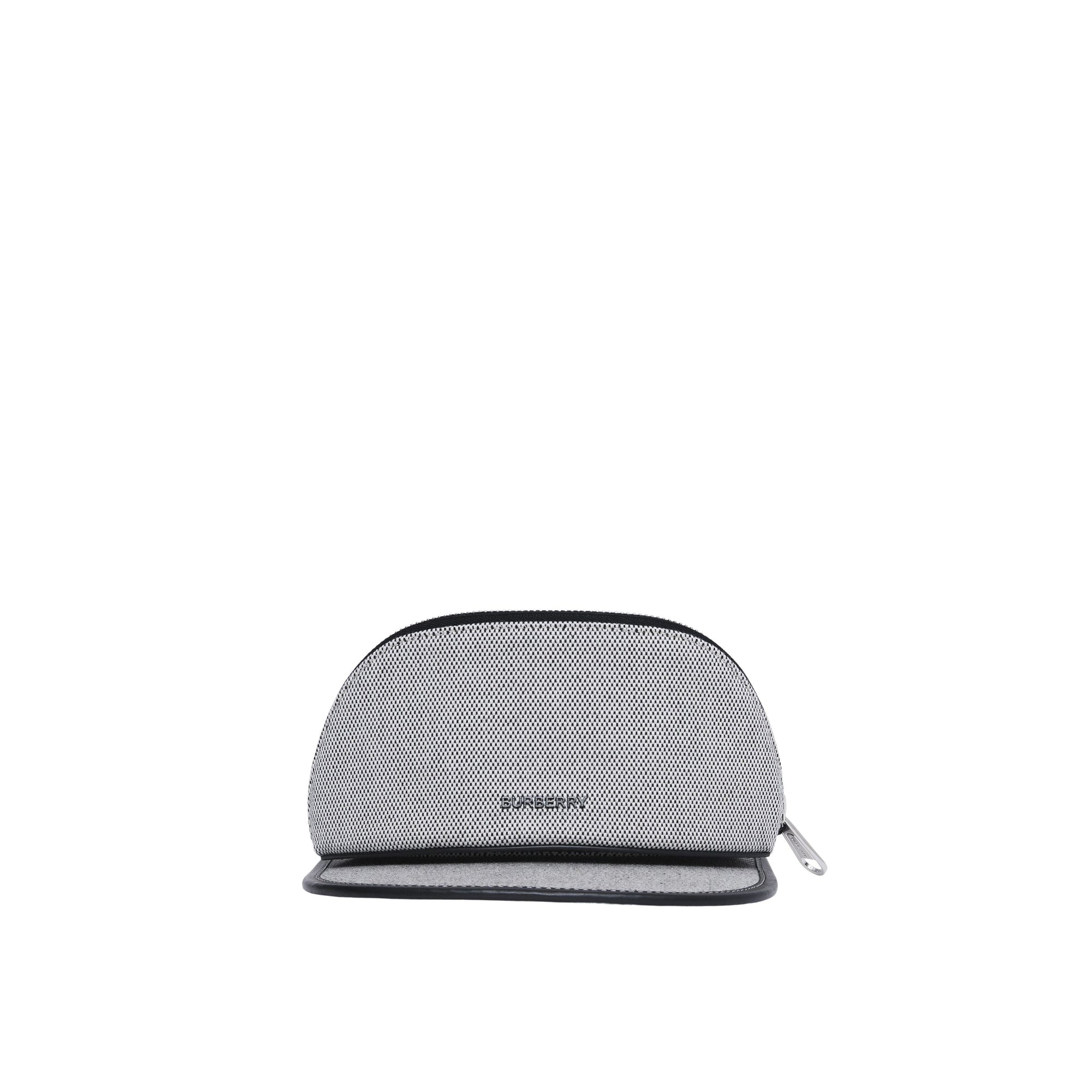 Visière en toile de coton avec poche zippée amovible - Black & White